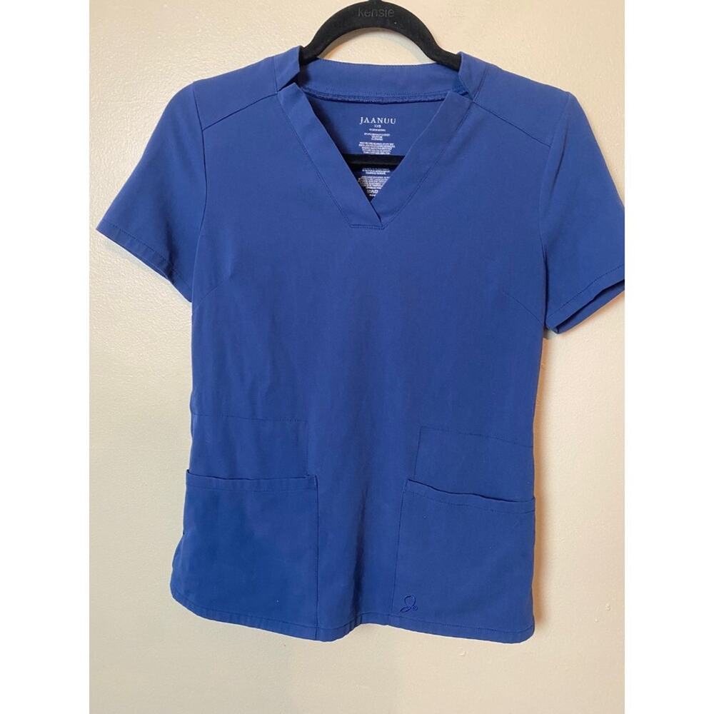 jaanuu scrubs top size xxs navy blue